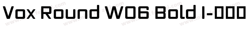 Vox Round W06 Bold I字体转换